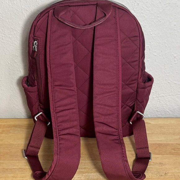 Vera Bradley Small Backpack in Performance Twill Raisin NWT - Picture 2 of 12
